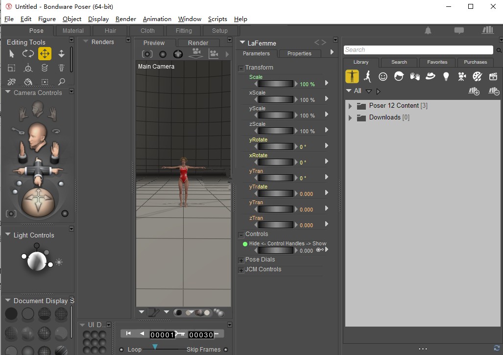 Bondware Poser Pro特别版注册激活 三维动画渲染软件 v13.3.837