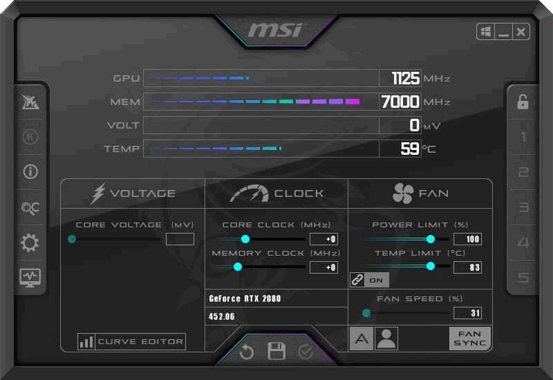 MSI Afterburner中文最新版软件 微星显卡超频监测工具 v4.6.6
