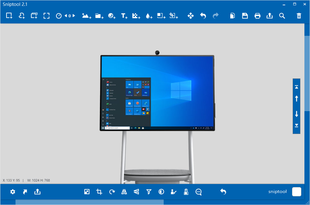 Sniptool汉化版中文 电脑截图工具 屏幕录像绿色版 v2.1