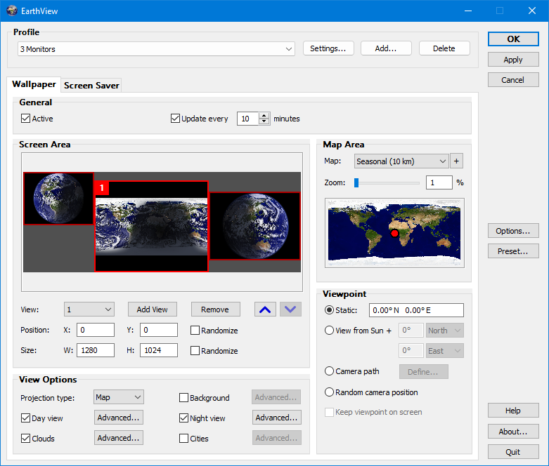 DeskSoft EarthView特别版激活 实时地球动态壁纸屏保 v7.10.2