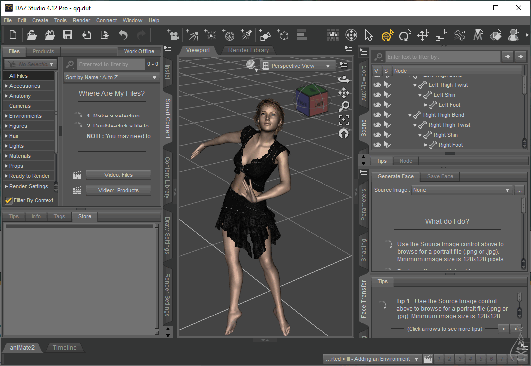 DAZ Studio Pro 特别版注册码激活 3D虚拟人物制作软件 v4.23.0.1