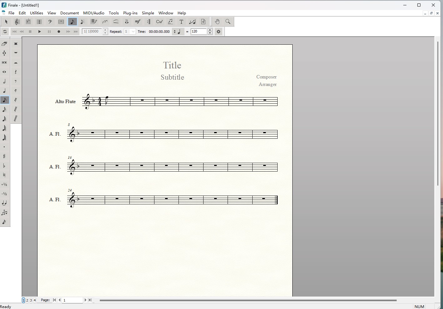 MakeMusic Finale特别版激活 打谱软件乐谱制作工具 v27.4.1.110