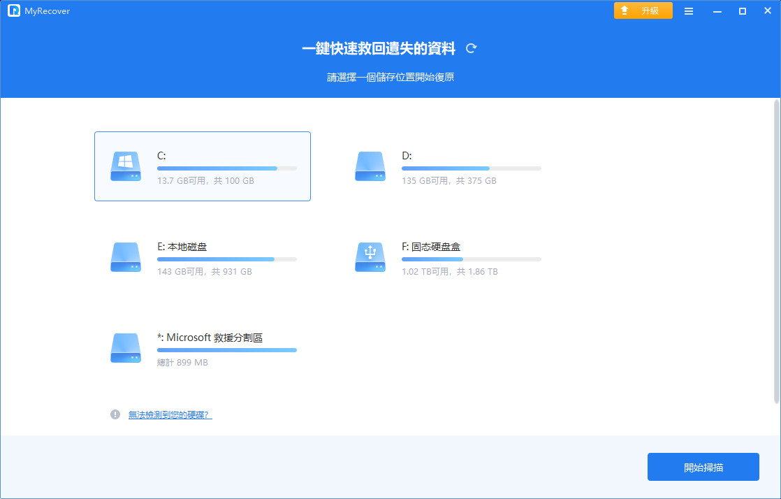 傲梅数据恢复AOMEI Data Recovery改名MyRecover特别版中文 v3.6.1