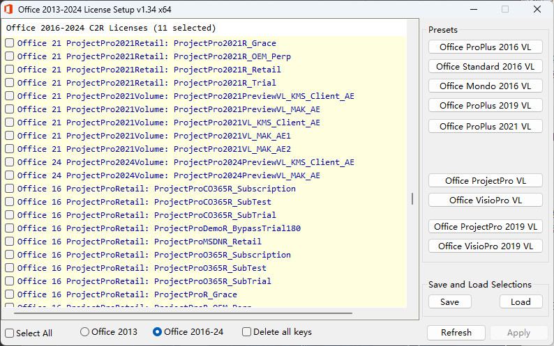 Office 2013-2024 License Setup 绿色版 Office安装激活工具 v1.36