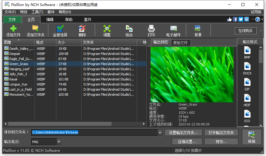 NCH Pixillion Plus 特别版中文注册 图像格式转换器 v12.47