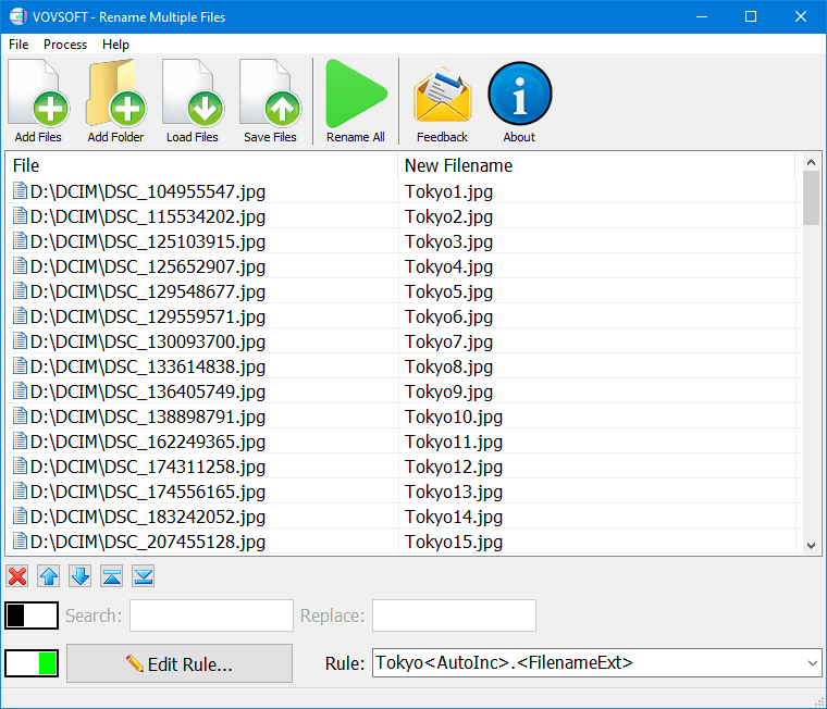 VovSoft Rename Multiple Files特别版激活 文件批量重命名工具 v2.4.0