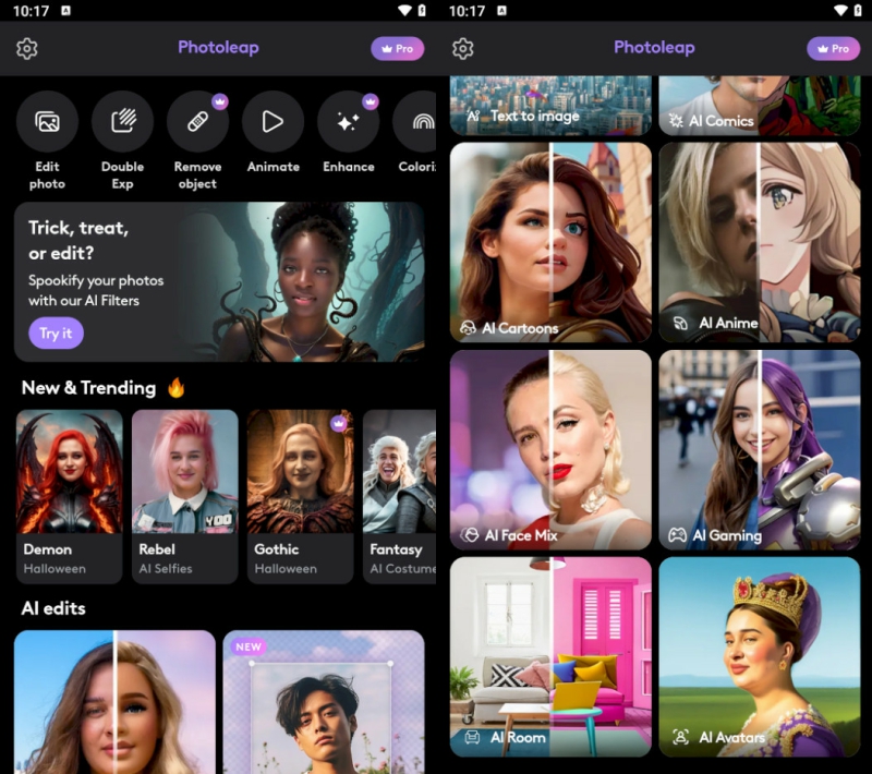 Photoleap 高级版永久VIP 安卓修图APP AI驱动的全能图像编辑器 v1.65.0