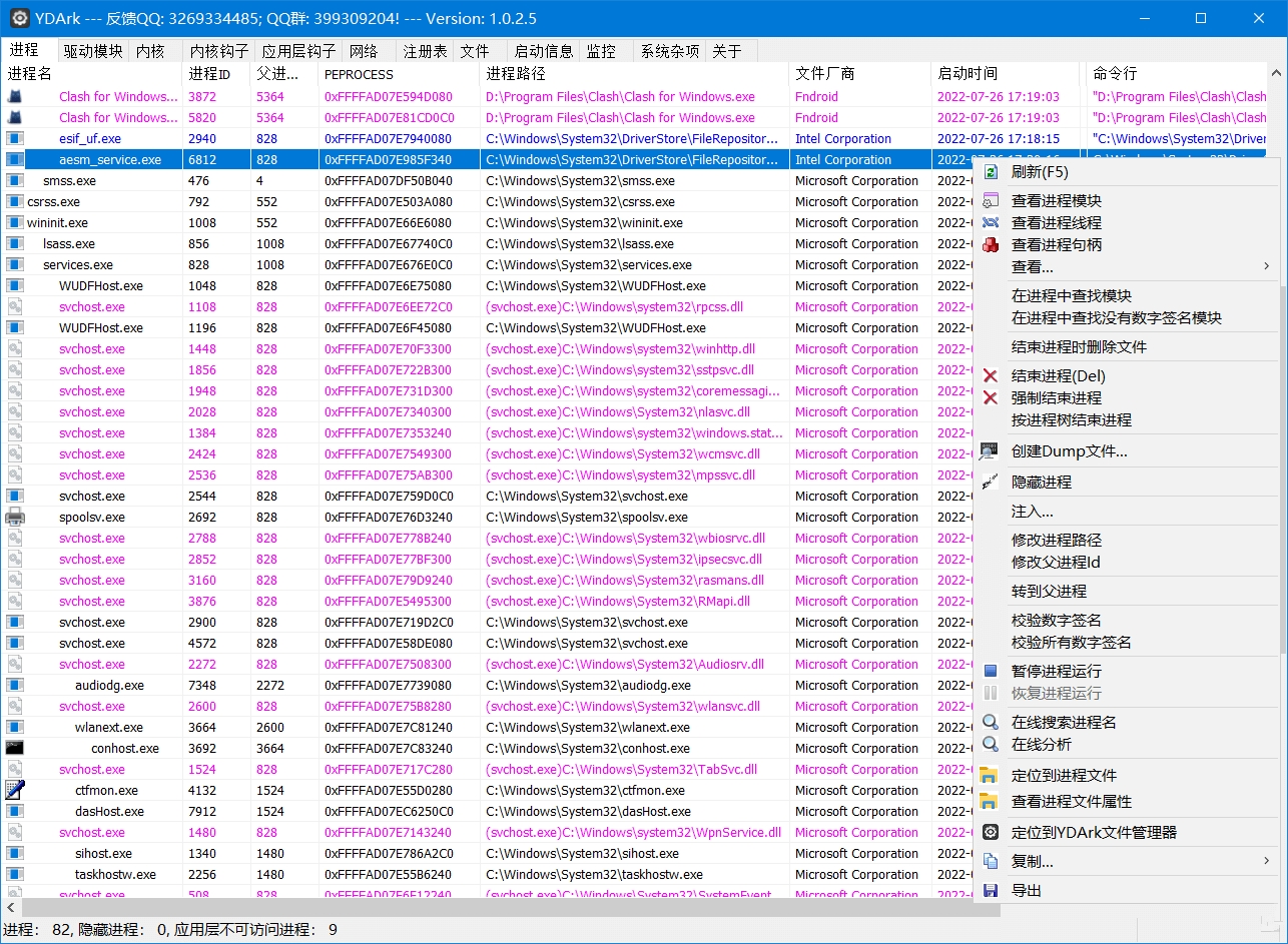 YDArk中文版 ARK工具 x64系统内核工具绿色版 v1.0.3.3