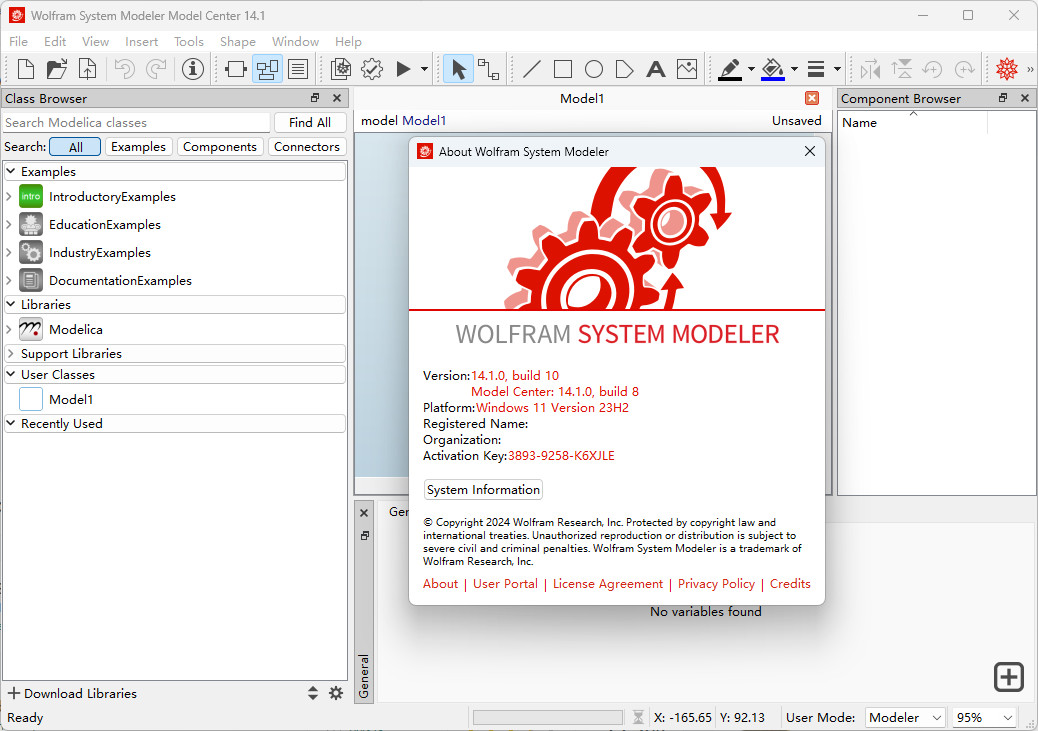 Wolfram SystemModeler特别版 图形建模和仿真软件  v14.1