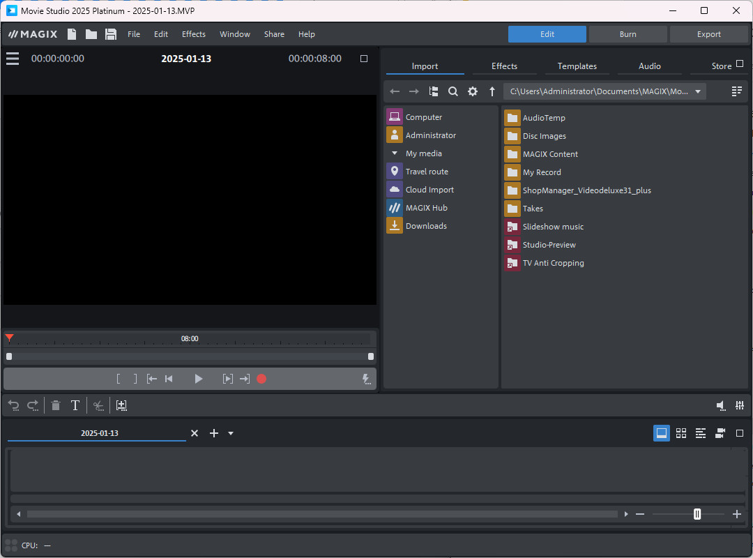 MAGIX Movie Studio Platinum 2025 特别版激活 视频编辑软件 v24.0.1.227