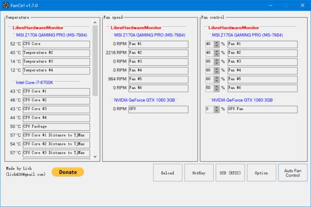 FanCtrl 绿色版免安装 电脑风扇控制软件 v1.7.2
